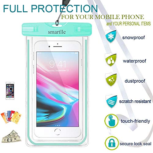 Waterproof Phone Case, 2 Pack IPX8 Waterproof Phone Pouch Holder Protector for iPhone 15 14 13 12 11 Pro Max XR XS SE, for Galaxy S24 23 21/Note/A,7”