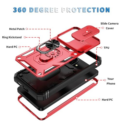 PASNEW Case for Samsung Galaxy S26,6.3",Red - color: Red, size: Galaxy S26 (6.3 inch)