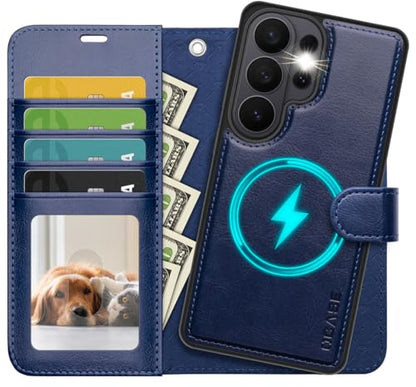 OCASE for Samsung Galaxy S26 Ultra Detachable Wallet Case with Card Holder, [2 in 1] PU Leather Flip Folio Case with RFID Blocking Stand Wrist Strap Shockproof Phone Cover 2026, Blue - color: Blue, size: Samsung Galaxy S26 Ultra