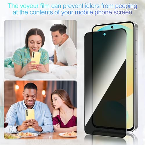 2 Pack Privacy Screen Protector for Samsung Galaxy S24 FE