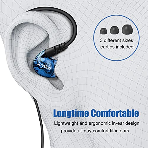 Wired Stereo-to-Mono Single Earbud with Mic and Control, Right Ear Only