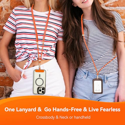 VVAAGG Cell Phone Lanyard for iPhone Crossbody Phone Strap - color: Orange