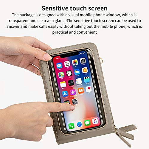 Touch Screen Phone Bag,Crossbody Cellphone Purse RFID Blocking Card Holder Wallet Small Shoulder Bags for Women