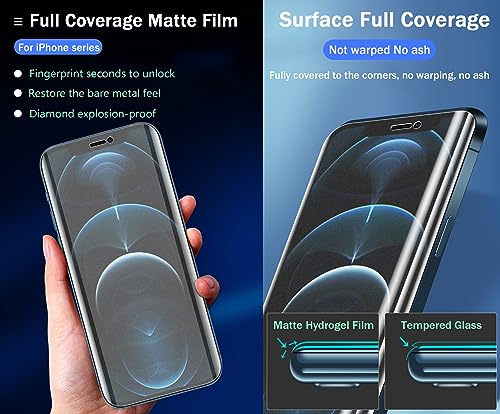 Anti-fingerprint Matte Hydrogel Film for Samsung Galaxy S26 Ultra 5G 6.9" 2026 Flexible Screen Protector TPU Fingerprint Unlock Anti-Glare Anti-reflective Not Tempered glass - color: S26 Ultra 5G 6.9" 2026
