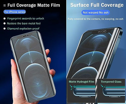 Anti-fingerprint Matte Hydrogel Film for Samsung Galaxy S26 Ultra 5G 6.9" 2026 Flexible Screen Protector TPU Fingerprint Unlock Anti-Glare Anti-reflective Not Tempered glass - color: S26 Ultra 5G 6.9" 2026