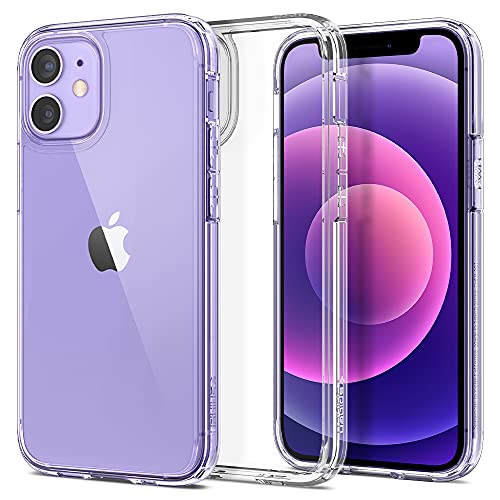 Spigen for iPhone 12 Mini Case, Ultra Hybrid [No Magnet Ring][Anti-Yellowing] - Crystal Clear - color: Crystal Clear, size: iPhone 12 Mini