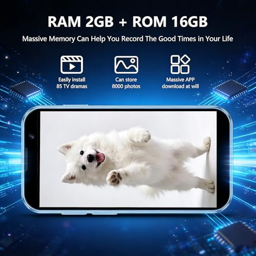 A15 Mini Phone, Unlocked Mini Smartphone with 3.0" HD Touch Screen,Tiny Android Small Cell Phone,2GB+16GB+Expandable TF Card,Quad Core Tiny Phone,Face Unlock/GPS. (Black) - color: Black