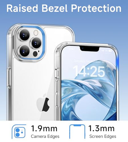 USLAI Case for iPhone 12 Pro Max, Anti-Yellowing, Crystal Clear Back, Shockproof & Military‑Grade Drop Protection - Transparent - color: Clear, size: iPhone 12 Pro Max