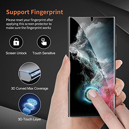 3 Pack for Samsung Galaxy S22 Ultra Self-Healing Screen Protector - size: Galaxy S22 Ultra