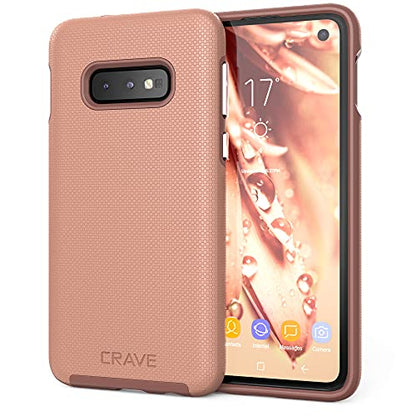 Crave Dual Guard for Samsung Galaxy S10e Case, Shockproof Protection Dual Layer Case for Samsung Galaxy S10e - Blush - color: Blush
