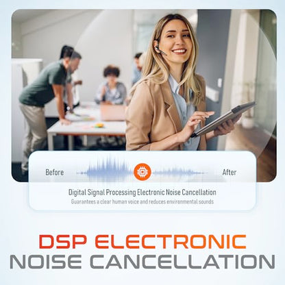 Delton Ultralight Bluetooth Headset with Noise Cancelling Microphone