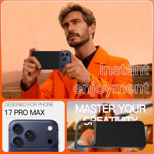 Phone Case Crafted for iPhone 17 Pro Max,Black - color: Black, size: iPhone 17 Pro Max