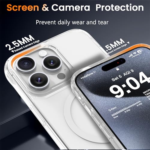 WRJ Magnetic Clear Case for iPhone 11 Pro Max 6.5-Inch,Clear | Fit for Magsafe,Military Grade Drop Protection,Non-Yellowing Anti-Scratch Ultra Slim Transparent Shockproof Phone Case - size: For iPhone 11 Pro Max 6.5 Inch