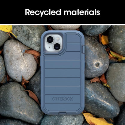 OtterBox iPhone 17e & iPhone 16e (Only) - Defender Series Case - Baby Blue Jeans (Blue) - Screenless - Rugged & Durable - with Port Protection - Holster Clip Includes - Microbial Defense Protection - color: Baby Blue Jeans (Blue), style: Non-MagSafe