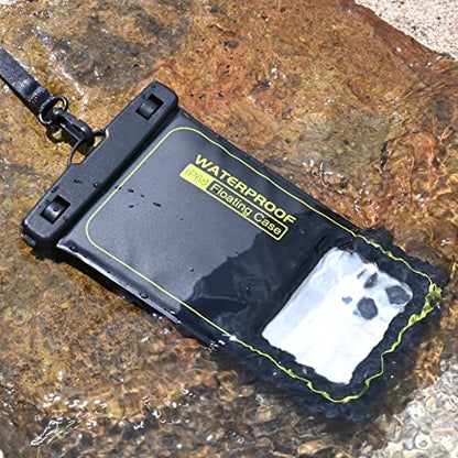 Waterproof Phone Pouch Floating, Up to 7.2",Black - color: Black, size: Up to 7"