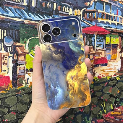 Skin Wrap Compatible with 13/14/15/16/17 Pro Max (Gold, 17 Pro Max) - color: Gold, size: 17 Pro Max