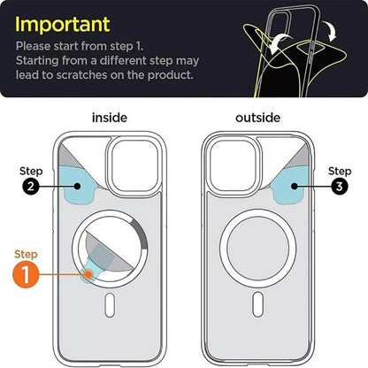 I&H for iPhone 16 6.1 inch Case Crystal Clear Non-Yellowing, Shockproof, Anti-Scratch, Transparent Hard Back Cover with Soft Bumper - size: For iPhone 16