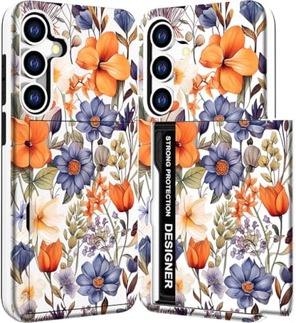 for Samsung Galaxy S24 / S25 Case - Blue Nice Floral - color: Blue Nice Floral