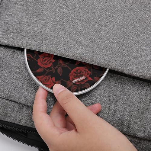 Skull Rose Wireless Charger 10W Fast Wireless Charging Pad Slim Portable Charging Station for Phone Lightweight Charger Mat for Travel Home Office Desk