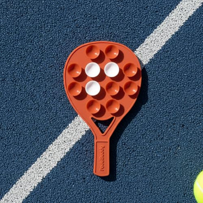 Silicone Suction Phone Mount - Padel Court Glass, Terracota Clay - color: Terracota Clay