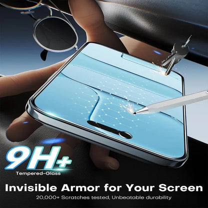 2Pieces Privacy Screen Protector, for iPhone 17 Pro Max Air 16 15 14 13 12 11 Pro Max 16e XR XS, Tempered Glass - color: For Iphone 15 Plus