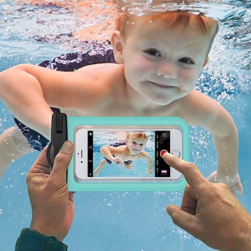 Universal Waterproof Case with Super Sealability Technology, Cellphone Dry Bag Pouch with Sensitive PVC Touch Screen for Cellphone Up to 6.0" Diagonal
