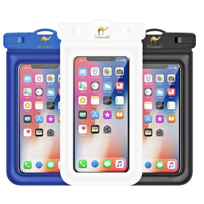 Nomade - Premium Waterproof Floatable Phone Pouch - Fully Waterproof Phone Case - Underwater Photos - Fully Adjustable Lanyard - Universal Fit Phone Pouch Compatibility - 7 Inch Touch Screen - color: Marine Blue