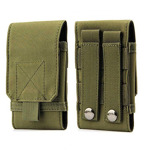 Tactical MOLLE Smartphone Holster, Universal Army Mobile Phone Belt Pouch EDC Security Pack Carry Accessory Kit Blowout Pouch Belt Loops Waist Bag Case for iPhone SE 5S Samsung Galaxy S4 Mini - color: #C (Small)