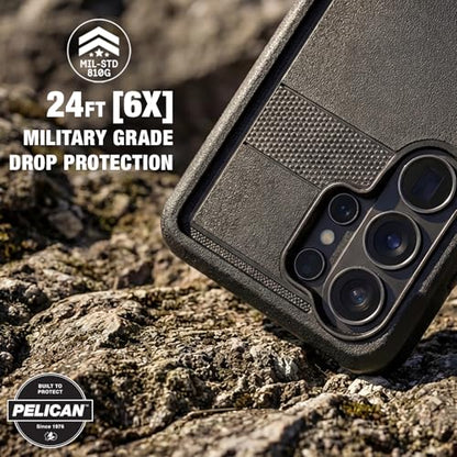 Pelican Voyager Samsung Galaxy S26 Ultra Case - Rugged Phone Case - Black | Magnetic & Wireless Charging Case with 24ft Military-Grade Drop Protection & Belt Clip Holster for Samsung Galaxy S26 Ultra - color: Voyager Black, size: Samsung Galaxy S26 Ultra