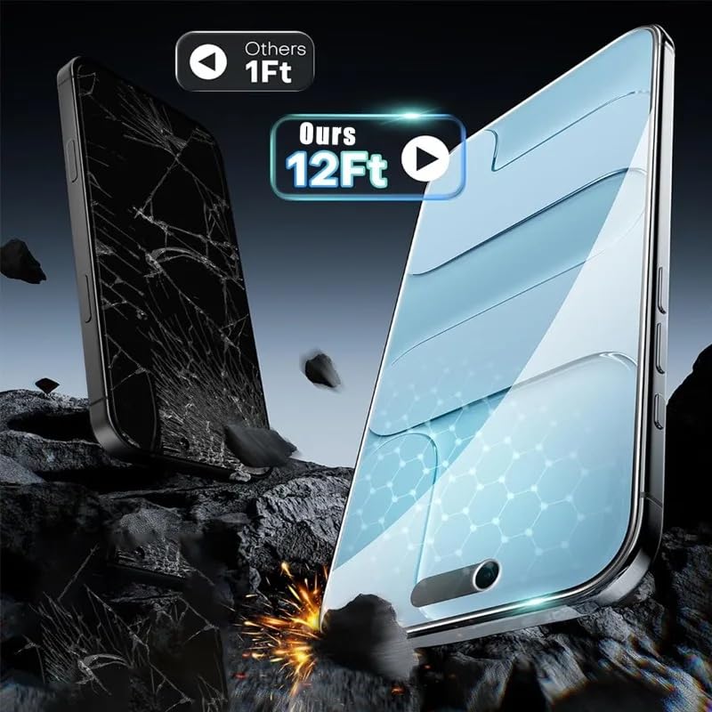 2Pieces Privacy Screen Protector, for iPhone 17 Pro Max Air 16 15 14 13 12 11 Pro Max 16e XR XS, Tempered Glass - color: For Iphone 15 Plus