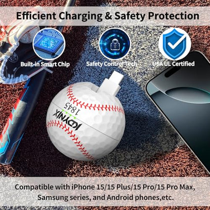 Mini Portable Charger USB C Power Bank 2000mAh Phone Charger Battery Pack Compatible with iPhone 17/17 Air/17 Pro/17 Pro Max/16/16 Plus/16 Pro/16 Pro Max/15 Series, Galaxy Series, Android etc - color: Baseball
