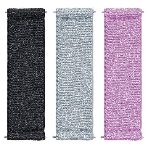 LOVEHANDLE PRO Strap 3-Pack - Black, Silver + Pink Glitter - color: Elastic 2