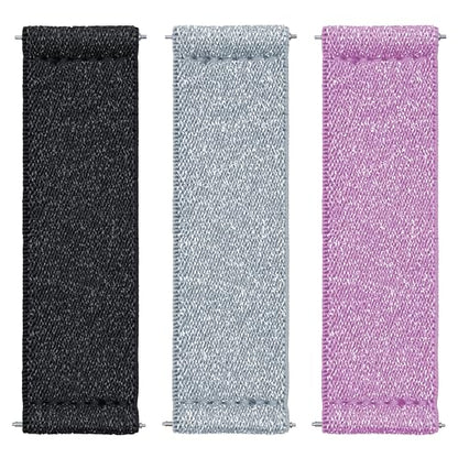 LOVEHANDLE PRO Strap 3-Pack - Black, Silver + Pink Glitter - color: Elastic 2