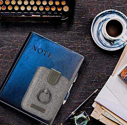 Card Holder for Back of Phone, RFID 5 Pull Phone Wallet, Gray - color: Gray