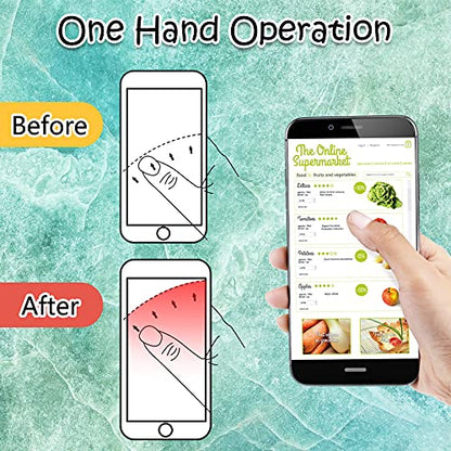 Honoson 9 Pcs Cell Phone Grip Holder Collapsible Holder, Marble - color: Marble