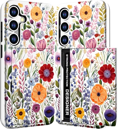 for Samsung Galaxy S24 / S25 Case - Red Nice Floral - color: Red Nice Floral