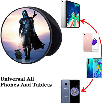3 Pack/Multifunction Cell Phone Stand Holder and Grip Green Cute Foldable Phone Kickstand Mount Compatible for Smartphones