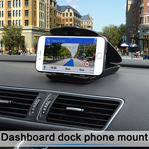 1Zero GPS Dash Mount [Matte Black Dock] for Garmin Nuvi Drive Dezl, Tomtom