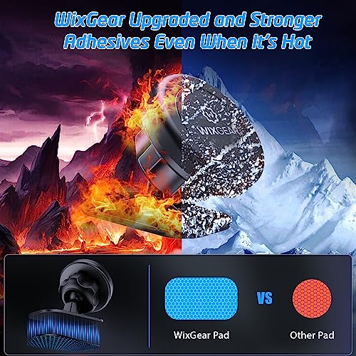 Magnetic Car Mount [2-Pack] - Universal Stick-On Dashboard Magnetic Phone Holder for Car, Strong Magnet Mount for Cell Phones & Mini Tablets with Swift-Snap Technology