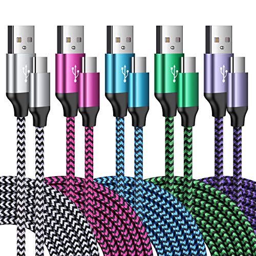 USB C Cable 3FT for Samsung Galaxy S26 S25 Ultra S24 A17 A56 A36 A16 A15 - color: white,rose-red,blue,green,purple