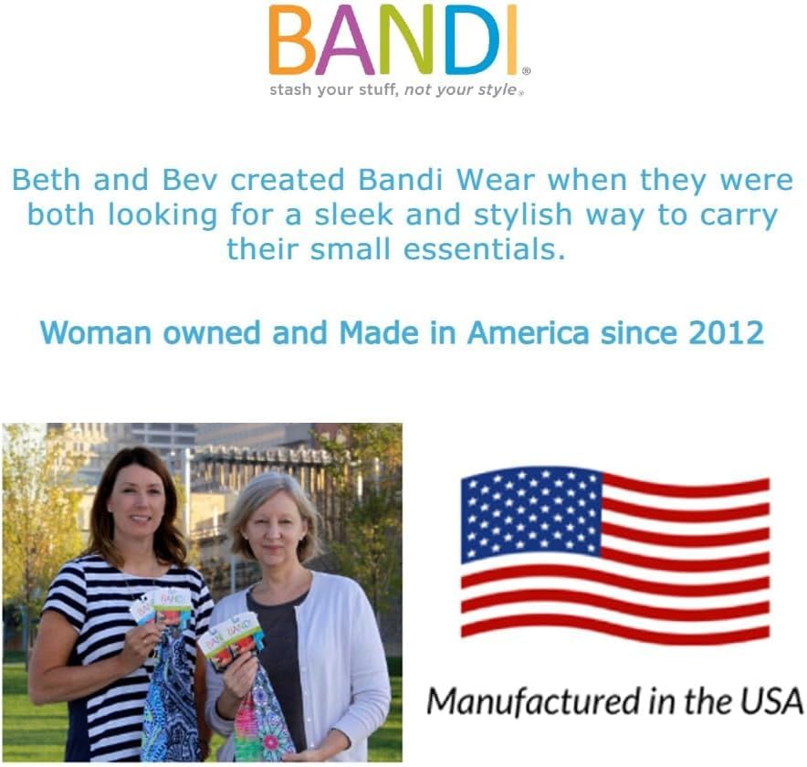 BANDI Running Belt for Women & Men – USA Made No-Bounce Adjustable Waist Pack & Secure Fanny Pack – Fits All Phones, Gels & Essentials – Zipper-Free, Medical Device Friendly - color: Navy Blue