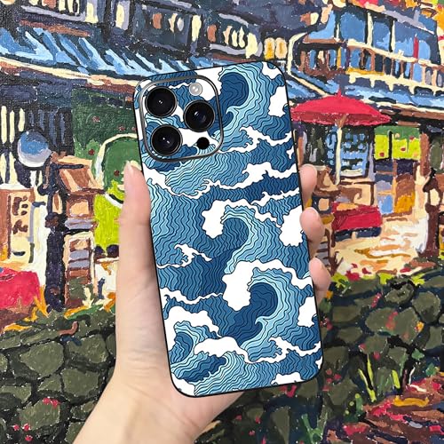 Skin Wrap Compatible with 13/14/15/16/17 Pro Max (Blue, 16 Pro Max) - color: Blue, size: 16 Pro Max