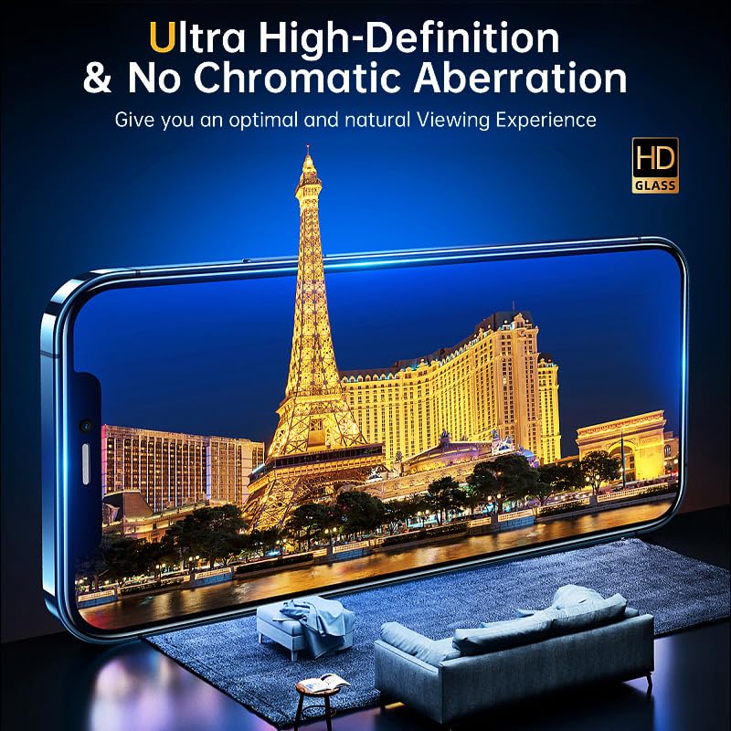 2 Pack Dust-Free Installation Screen Protector for iPhone 16 Pro max[6.9 Inch], Tempered Glass with Auto-Alignment Frame, 9H Hardness, Case Friendly, HD Clear, Scratch & Shatter Resistant (iphone 16 pro max)