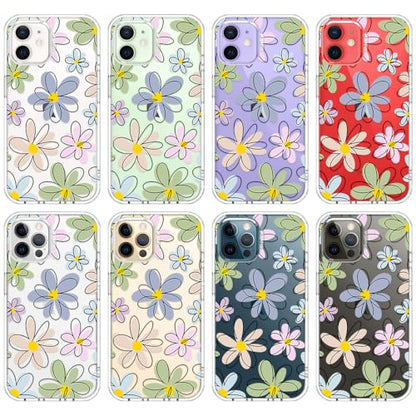 MOSNOVO Case for iPhone 12 & iPhone 12 Pro, [Buffertech 6.6ft Military-Grade Drop Protection] [Anti Peel Off Tech] Clear TPU Bumper Phone Case Cover Design - Linear Blooms - color: Clear - Linear Blooms, size: iPhone 12 / iPhone 12 Pro