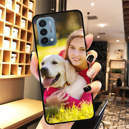 Personalized-Custom Phone Case for OnePlus Nord N200 5G with Picture Photo Text Name - Customized One Plus N 200 5 G Cellphone/Smartphone/Mobilephone Soft Thin Cover (Black) 6.49-inch - color: Black 01 - 1 Photo Text