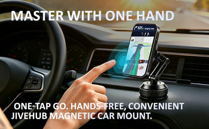Silver Long Phone Holder for Car, N55 Magnetic - color: sliver