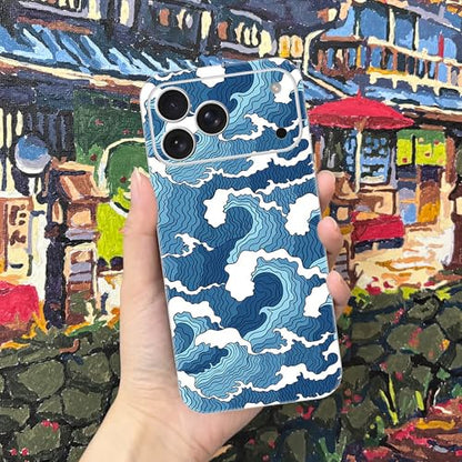 Skin Wrap Compatible with 13/14/15/16/17 Pro Max (Blue, 17 Pro Max) - color: Blue, size: 17 Pro Max