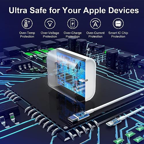 Fast Charger iPhone,3Pack【Apple MFi Certified】Charge iPhone14 Fast Charging - color: White 10FT