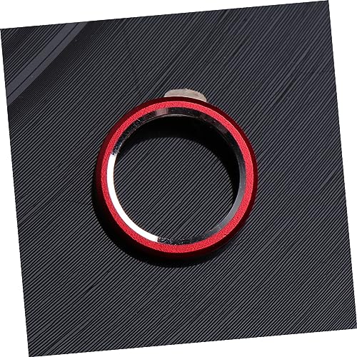 3pcs Metal Camera Lens Protector for Scratch Easy Application Compatible Coverage Lens Guard Circle - color: Red
