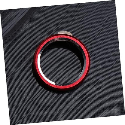 3pcs Metal Camera Lens Protector for Scratch Easy Application Compatible Coverage Lens Guard Circle - color: Red